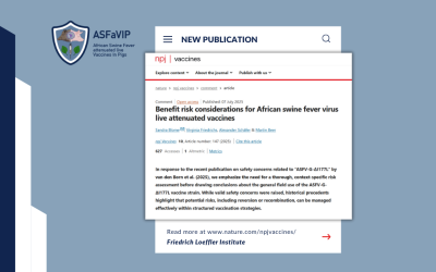 New article on Live Attenuated Vaccines for African Swine Fever (ASF)